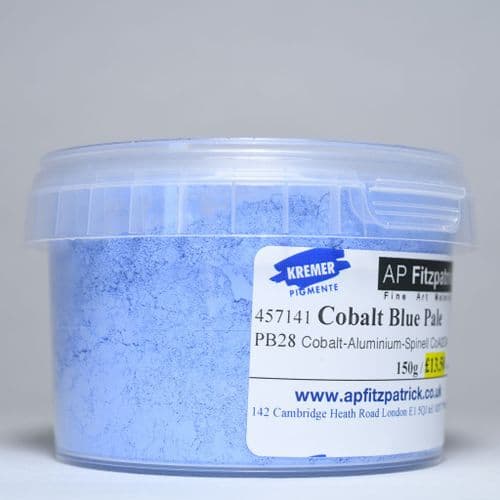 457141 Cobalt Blue Pale Kremer Pigment, 150g plastic container