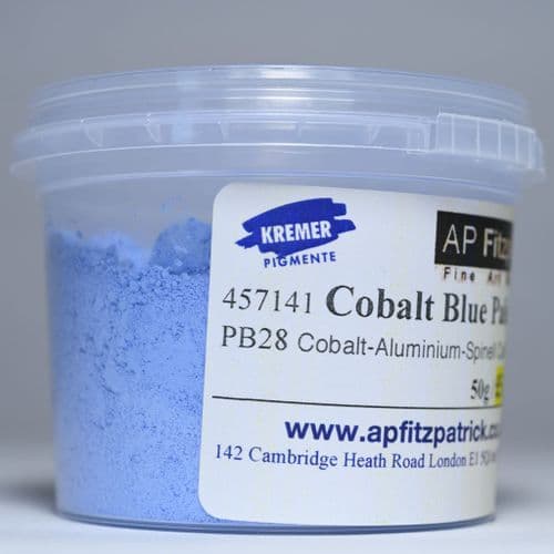 457141 Cobalt Blue Pale Kremer Pigment, 50g plastic container