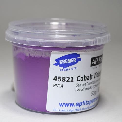45821 Cobalt Violet Light Kremer Pigment, 50g plastic container