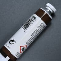 46 Burnt Umber Mir Oil Colour, 60ml tube