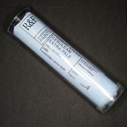 46 Cerulean Blue Extra Pale R&F Pigment Stick, 100ml stick