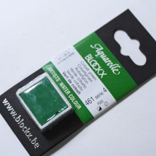 461 Cobalt Green Blockx Watercolour Half Pan.