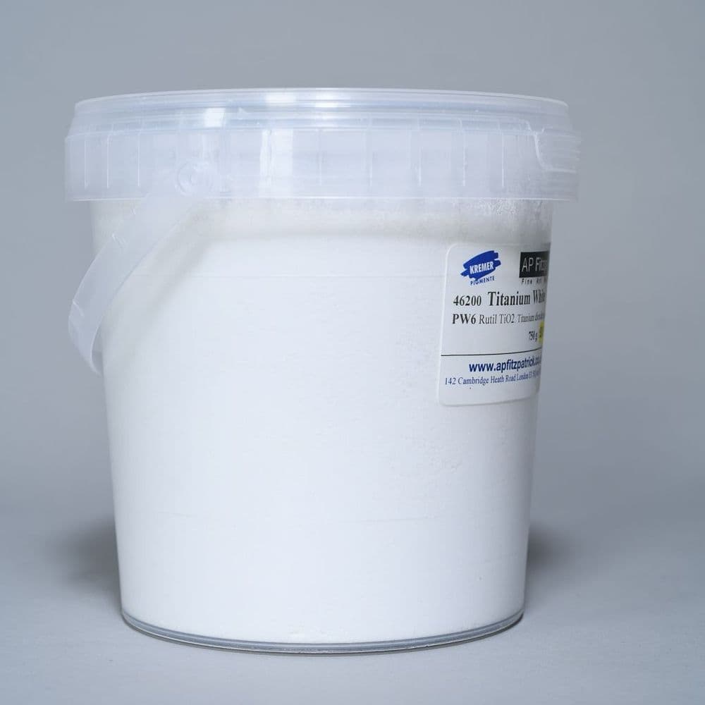 46200 Titanium White Kremer Pigment, 750g plastic container