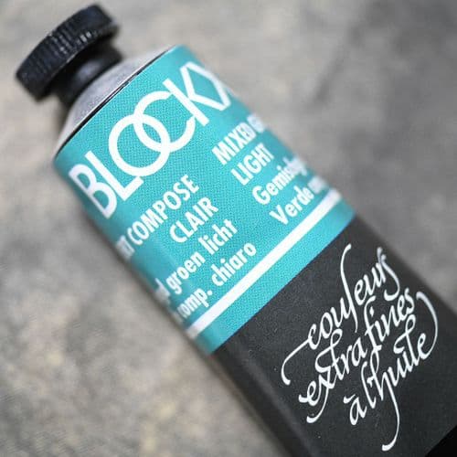 463 Mixed Green Light Blockx Oil Colour, 35ml tube.