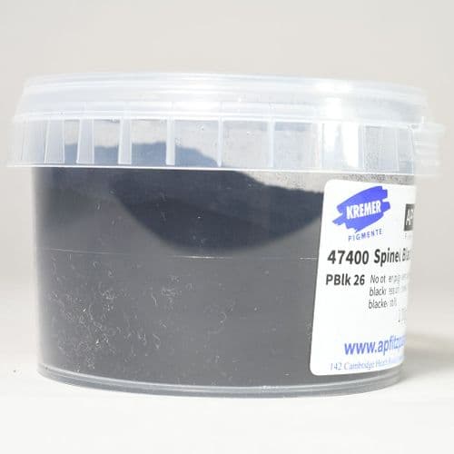 47400 Spinel Black Kremer Pigment, 100g plastic container