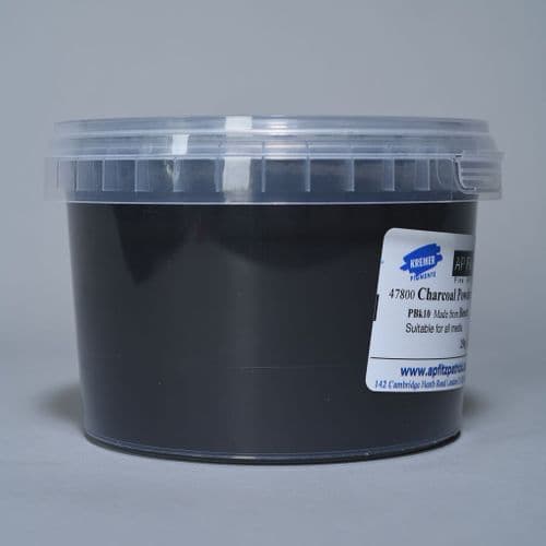 47800 Charcoal Powder Kremer Pigment, 200g plastic container