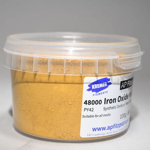 48000 Iron Oxide Yellow 920 Medium Kremer Pigment, 100g