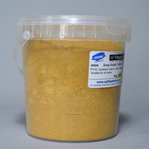 48000 Iron Oxide Yellow 920 Medium Kremer Pigment, 500g