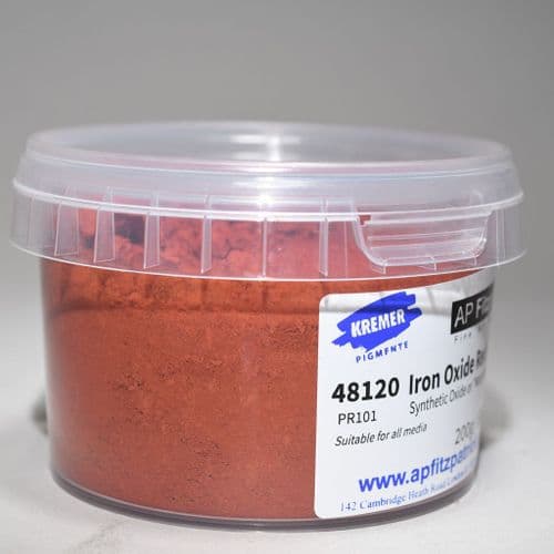 48120 Iron Oxide Red 120M Kremer Pigment, 200g
