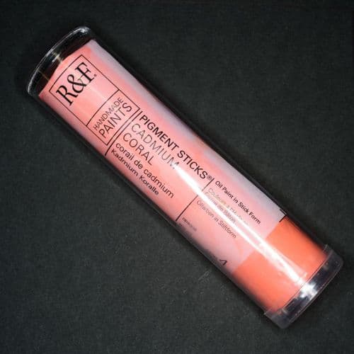 4N Cadmium Coral R&F Pigment Stick, 100ml stick