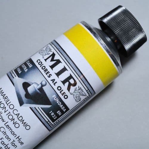 5 Cadmium Yellow Lemon Hue Mir Oil Colour, 200ml tube