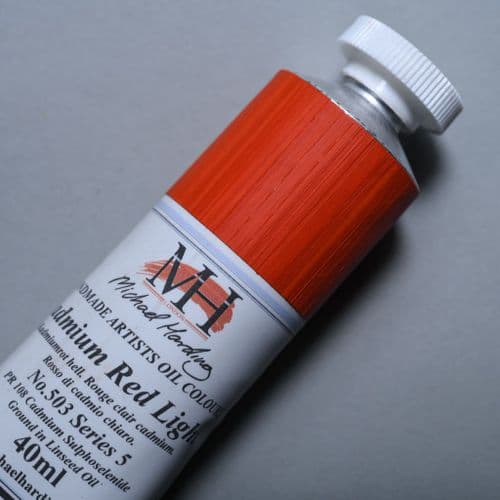 503 Cadmium Red Light Michael Harding Oil Colour, 40ml tube. 5% off.