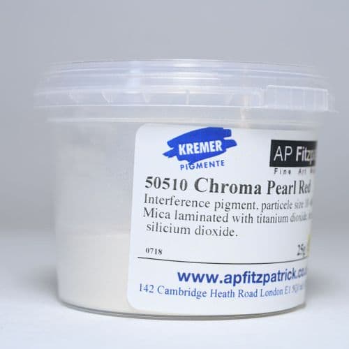 50510 Chroma Red Pigment (Interference Pigment) Kremer Pigment, 25g plastic container
