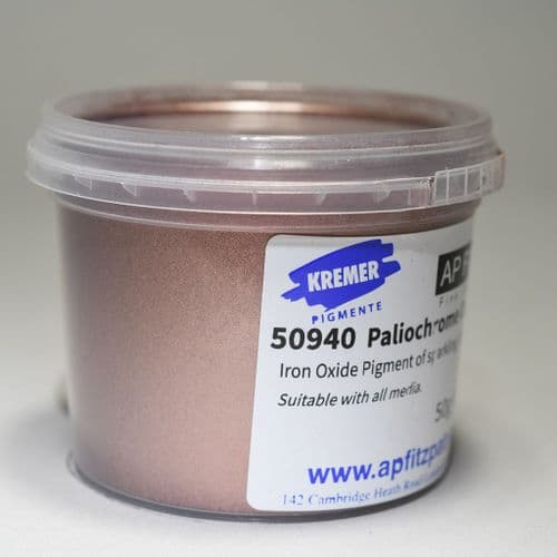 50940 Paliochrome Copper Pigment (Sparkling Copper hue) Kremer Pigment, 50g plastic container