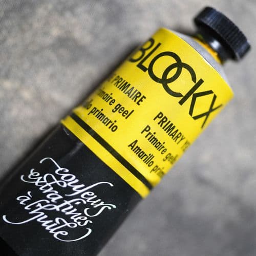 510 Primary Yellow Blockx Oil Colour, 200ml tube.