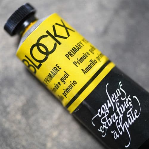 510 Primary Yellow Blockx Oil Colour, 35ml tube.