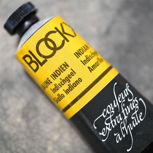 511 Indian Yellow Blockx Oil Colour, 35ml tube.