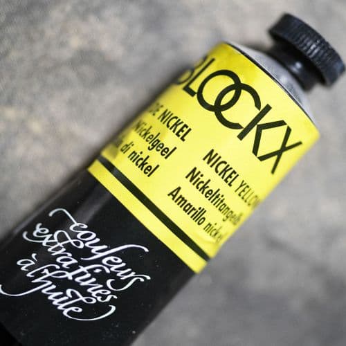 512 Nickel Yellow Blockx Oil Colour, 200ml tube.