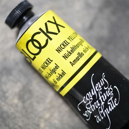 512 Nickel Yellow Blockx Oil Colour, 35ml tube.
