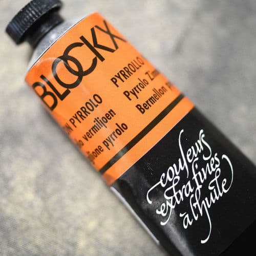 521 Pyrrolo Vermilion Blockx Oil Colour, 35ml tube.