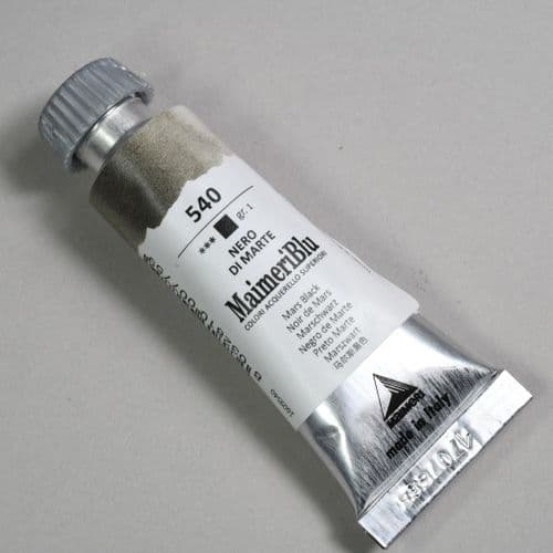 540 Mars Black Maimeri Blu Watercolor, 12ml tube.