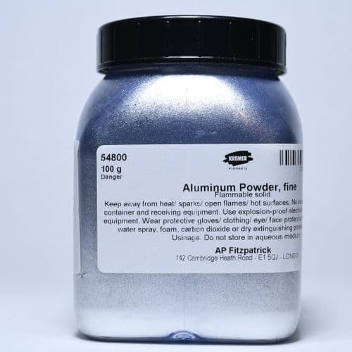 54800 Aluminium Powder Kremer Pigment, 100g plastic container
