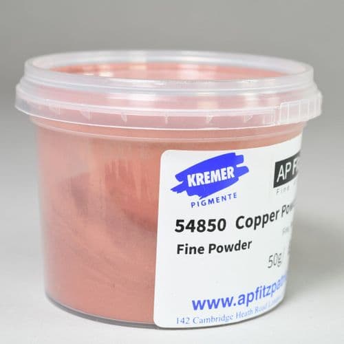 54850 Copper Powder Kremer Pigment, 50g plastic container