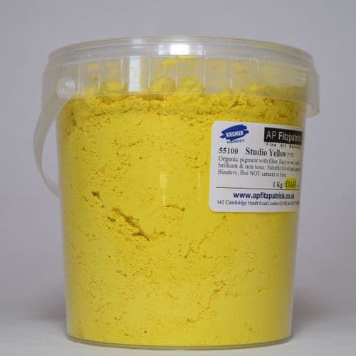 55100 Yellow Studio Kremer Pigment, 1kg plastic container
