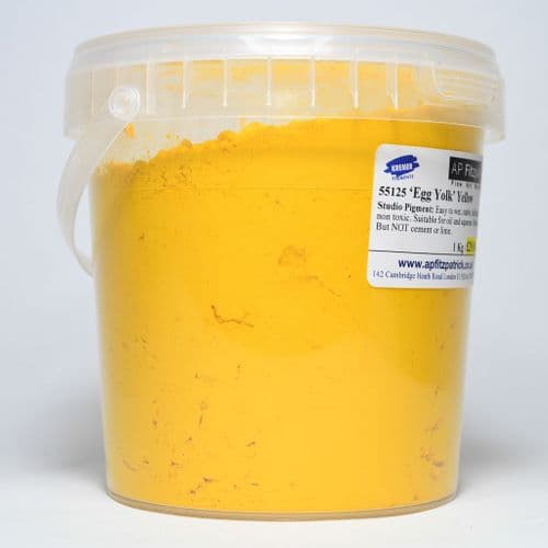 55125 Egg Yolk Yellow Studio Kremer Pigment, 1kg plastic container