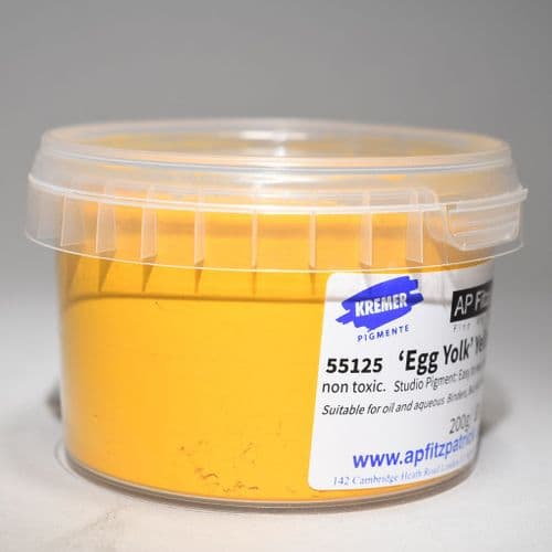 55125 Egg Yolk Yellow Studio Kremer Pigment, 200g plastic container