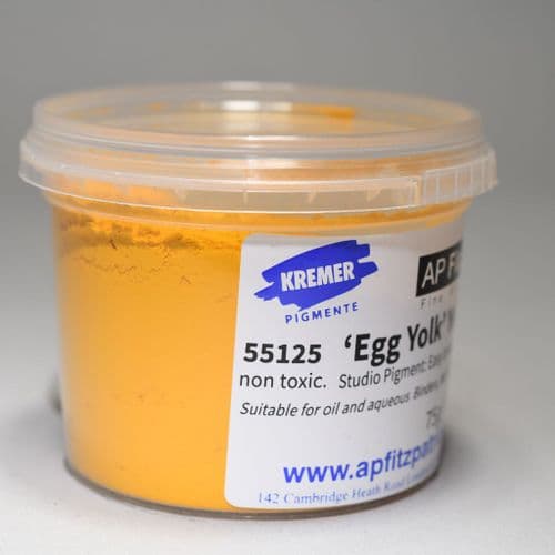 55125 Egg Yolk Yellow Studio Kremer Pigment, 75g plastic container