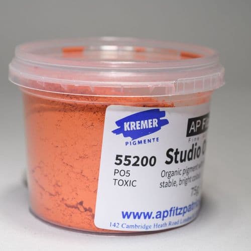 55200 Orange Studio Kremer Pigment, 75g plastic container