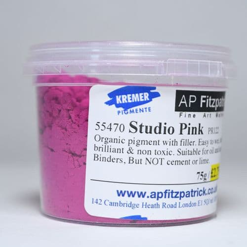 55470 Pink Studio Kremer Pigment, 75g plastic container