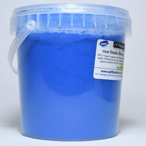 55600 Blue Dark Studio Kremer Pigment, 1kg plastic container