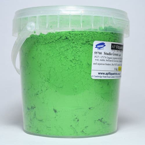 55700 Green Light Studio Kremer Pigment, 1 kg plastic container