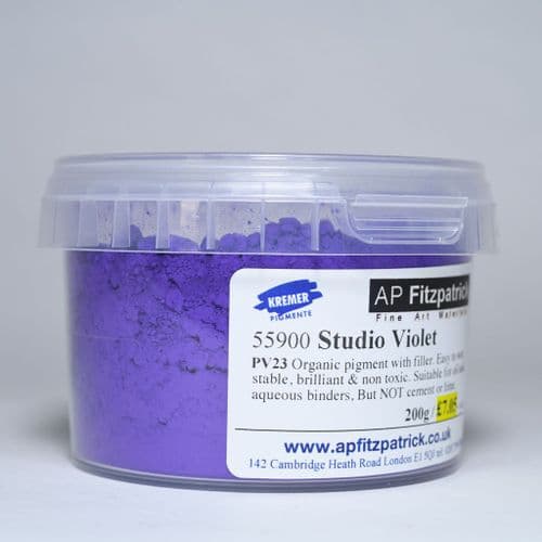 55900 Violet Studio Kremer Pigment, 200g plastic container