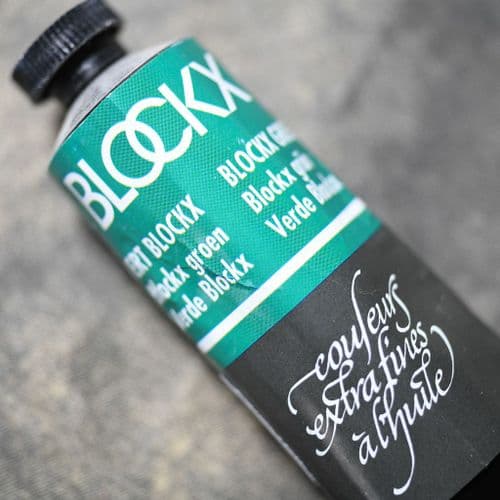 563 Blockx Green Blockx Oil Colour, 35ml tube.