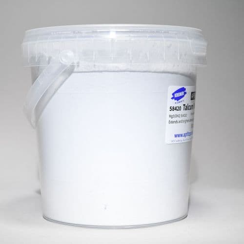 58420 Talcum White, very fine. Kremer pigment, 500g plastic container