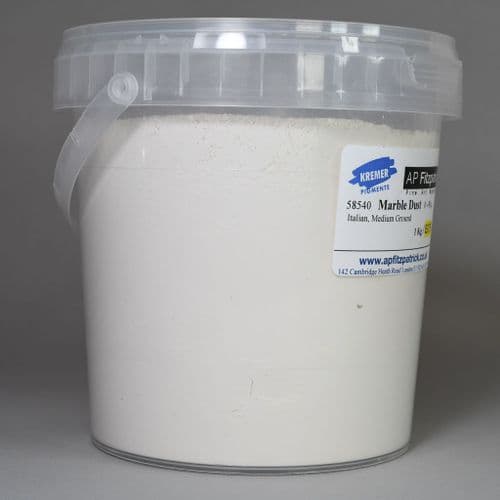 58540 Marble Dust, medium Kremer Pigment, 1kg plastic container