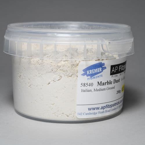 58540 Marble Dust, medium Kremer Pigment, 200g plastic container