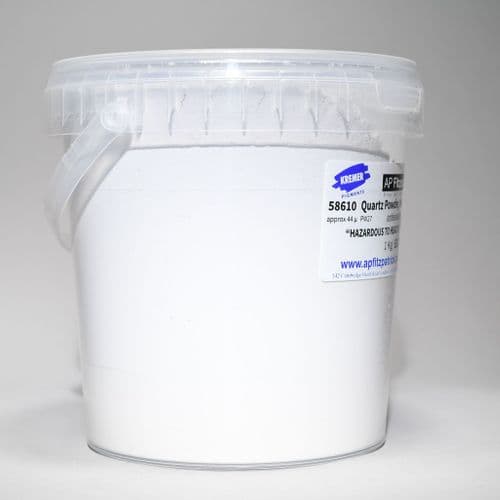 58610 Quartz Powder Medium, Kremer Pigment, 1kg plastic container