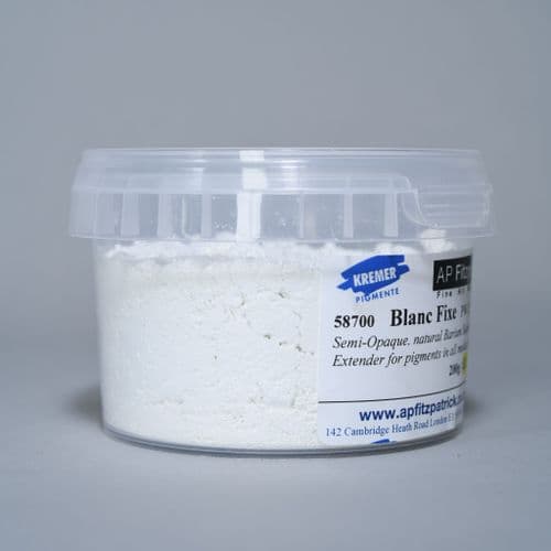 58700 Blanc Fixe Kremer Pigment, 200g plastic container