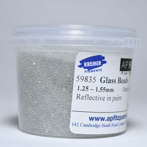 59835 Glass Beads Kremer Pigment, 150g plastic container