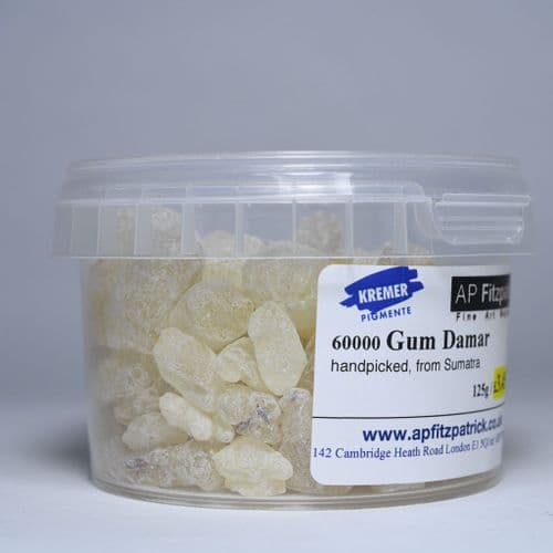 60000 Gum Dammar Resin, Kremer, 125g plastic container