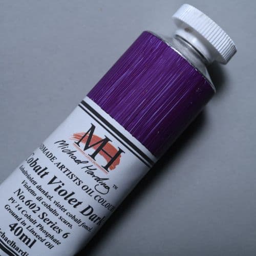 602 Cobalt Violet Dark Michael Harding Oil Colour, 40ml tube. 5% off.