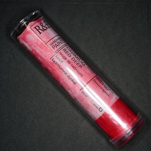 62 Cadmium Red Deep R&F Pigment Stick, 100ml stick