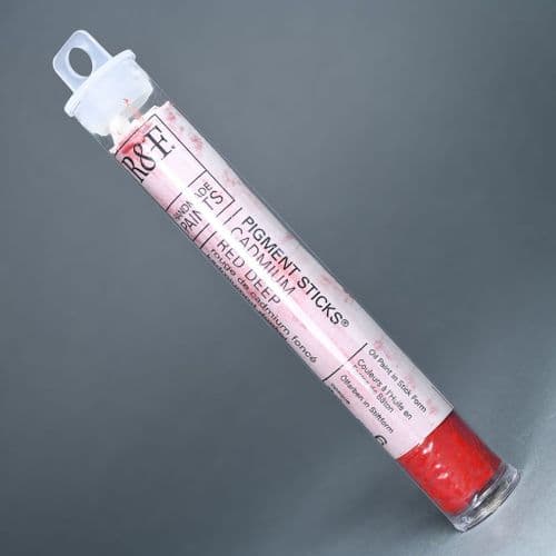 62 Cadmium Red Deep R&F Pigment Stick, 38ml stick