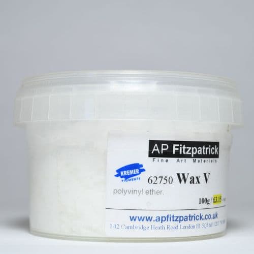 62750 Wax V. Kremer pigment, 100g plastic container
