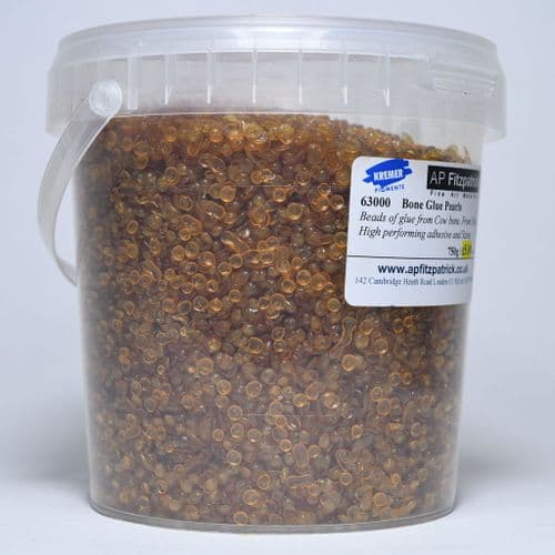 63000 Bone Glue Pearls Kremer Pigment, 750g plastic container