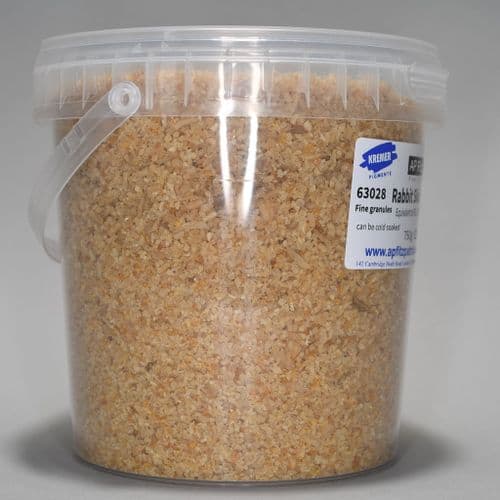 63028 Rabbit Skin Glue fine grind. Kremer Pigment, 750g plastic container